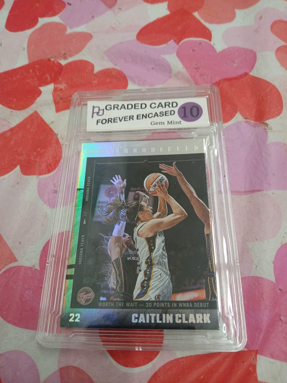 Chronicles Silver Holo Caitlin Clark Debut Graded Gem Mint 10